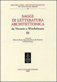 Saggi di letteratura architettonica, da Vitruvio a Winckelmann