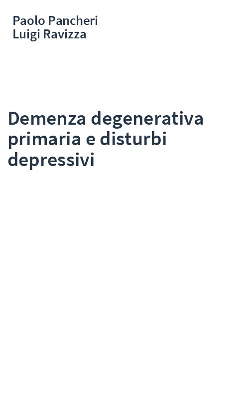 Demenza degenerativa primaria e disturbi depressivi