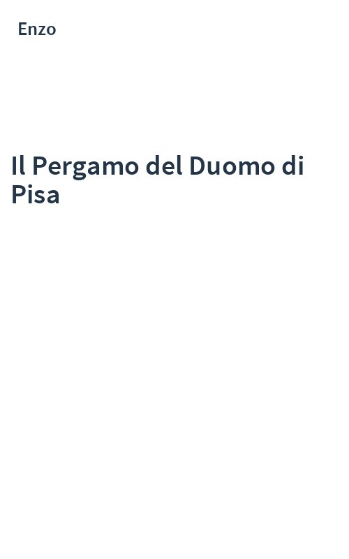 Il Pergamo del Duomo di Pisa