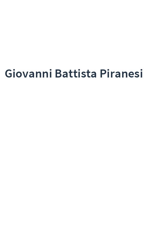 Giovanni Battista Piranesi