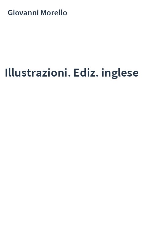 Illustrazioni. Ediz. inglese