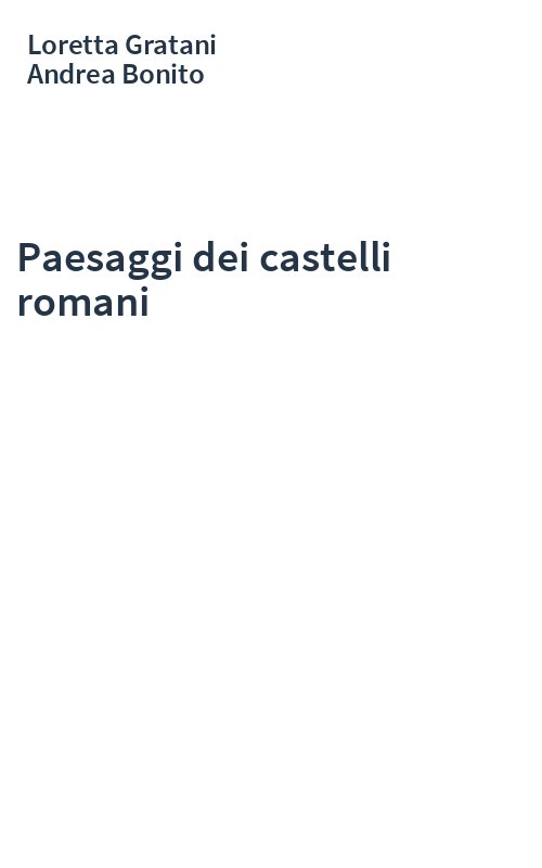Paesaggi dei castelli romani