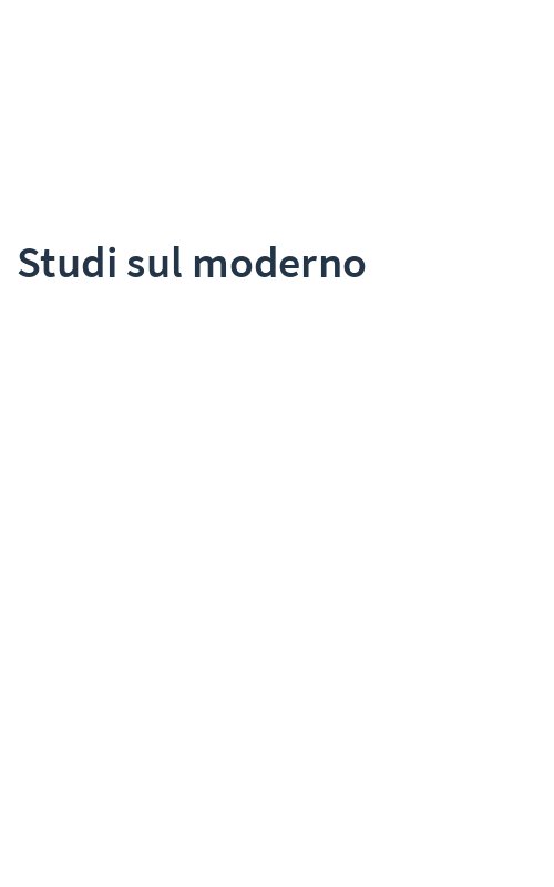 Studi sul moderno