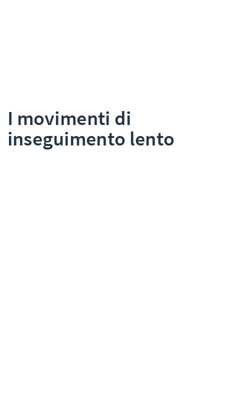 I movimenti di inseguimento lento