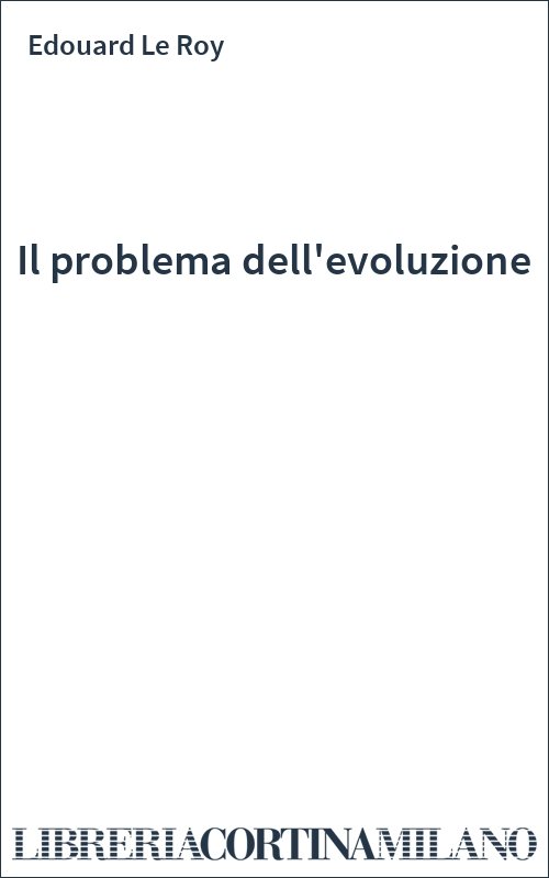Il problema dell'evoluzione