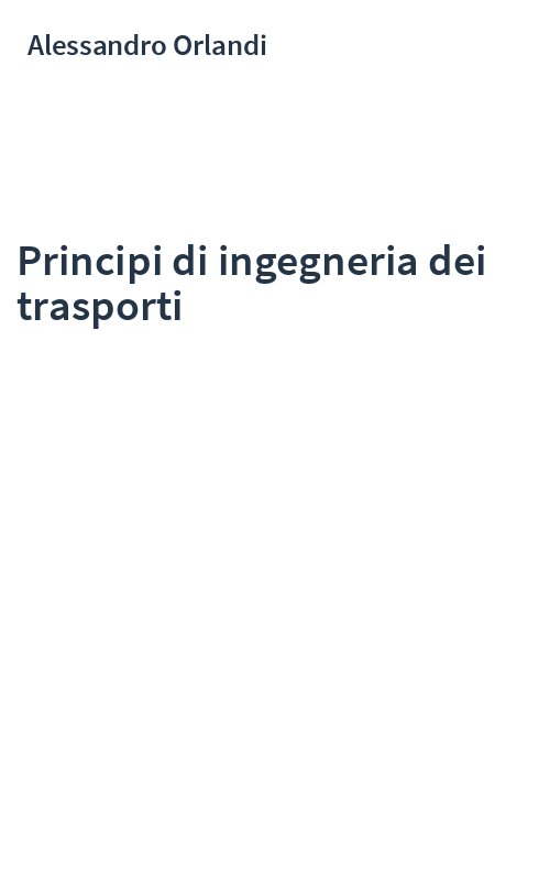 Principi di ingegneria dei trasporti