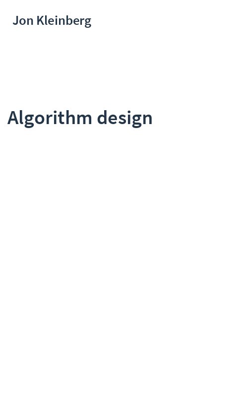 Algorithm design