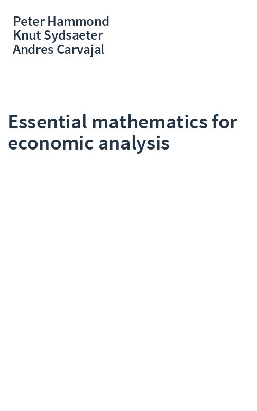 Essential mathematics for economic analysis