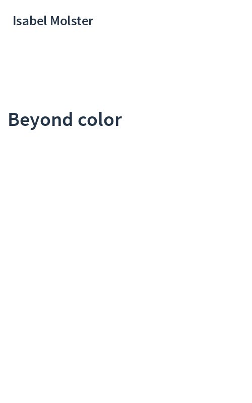 Beyond color