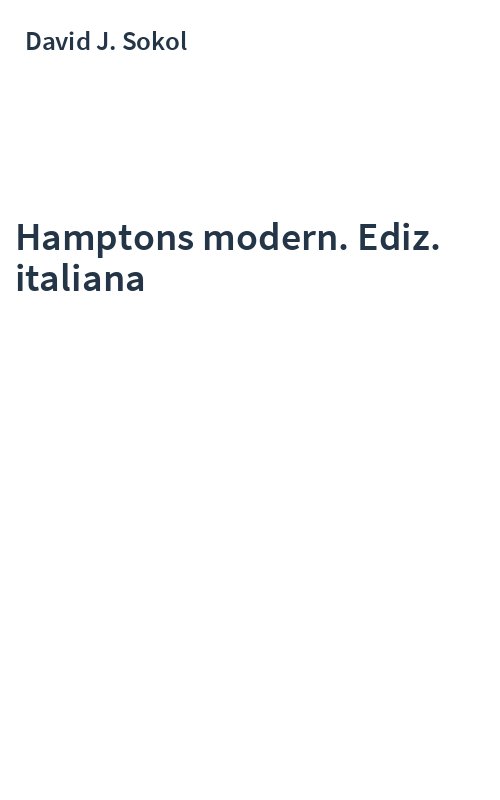 Hamptons modern. Ediz. italiana