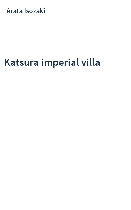 Katsura imperial villa