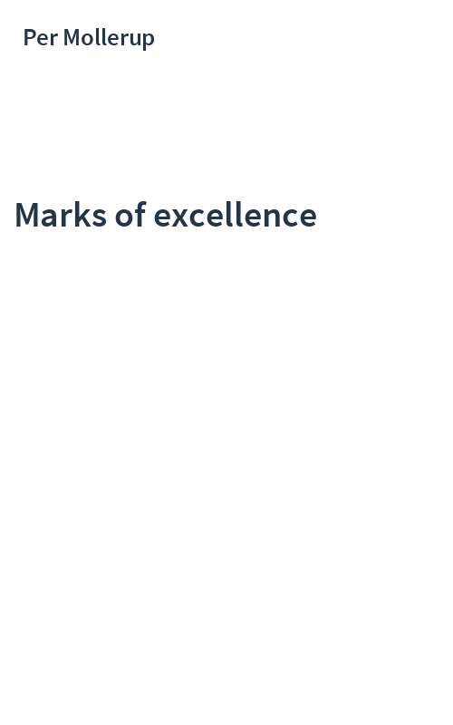 Marks of excellence