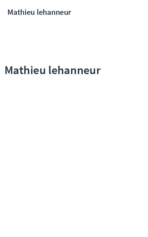 Mathieu lehanneur