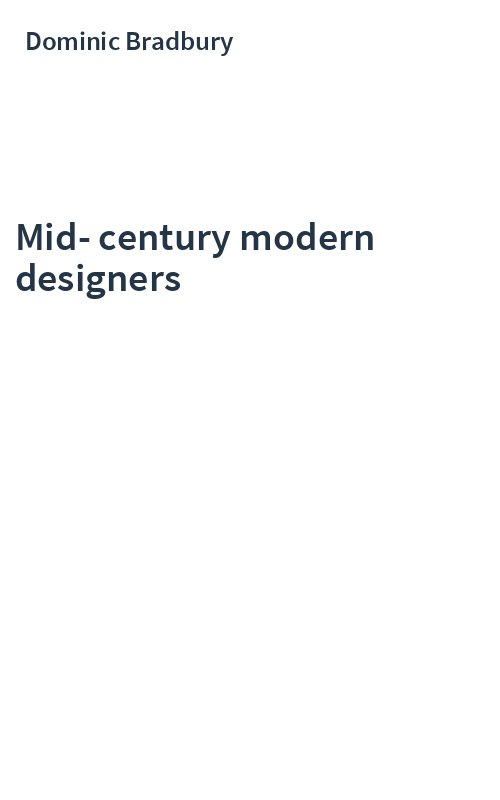 Mid-century modern designers