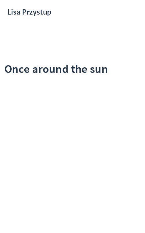 Once around the sun