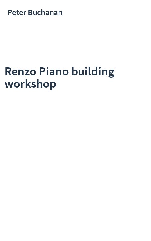 Renzo Piano building workshop