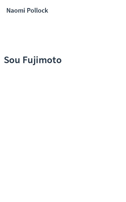 Sou Fujimoto