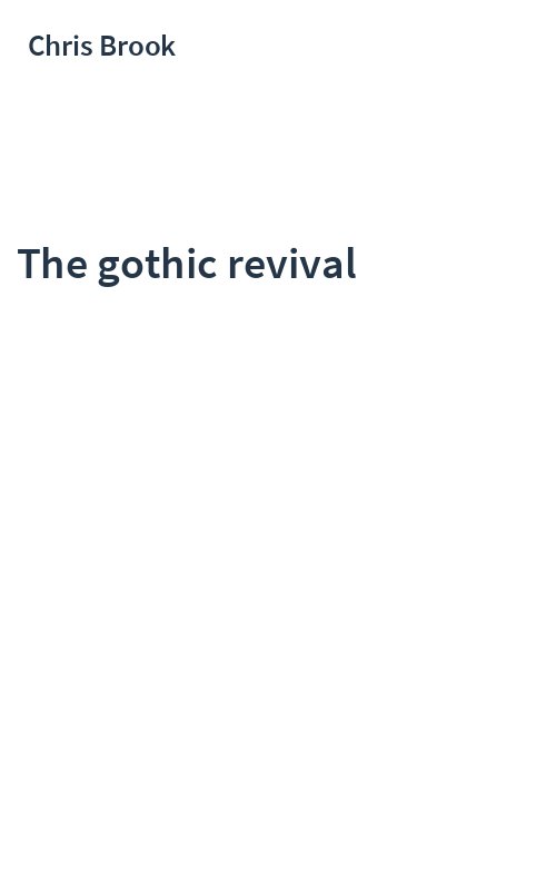 The gothic revival