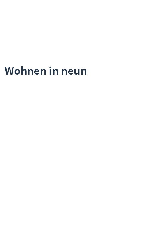 Wohnen in neun