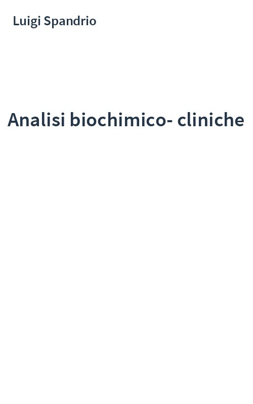 Analisi biochimico-cliniche