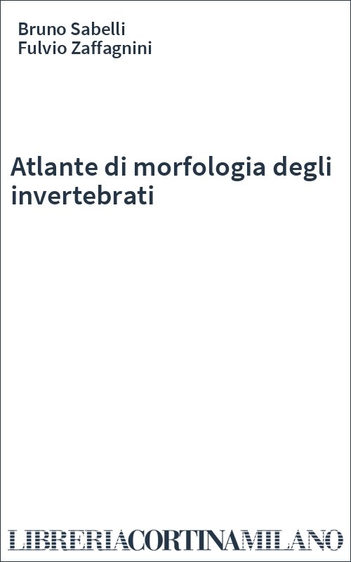 Atlante di morfologia degli invertebrati