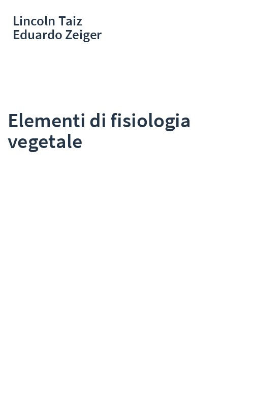Elementi di fisiologia vegetale