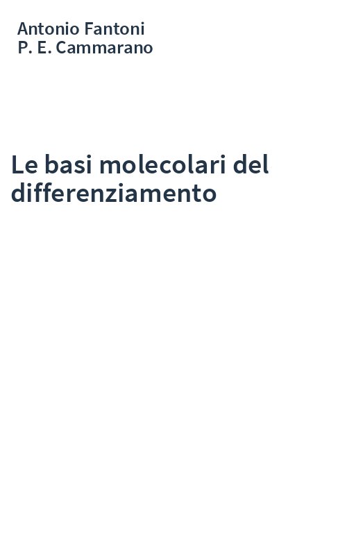 Le basi molecolari del differenziamento
