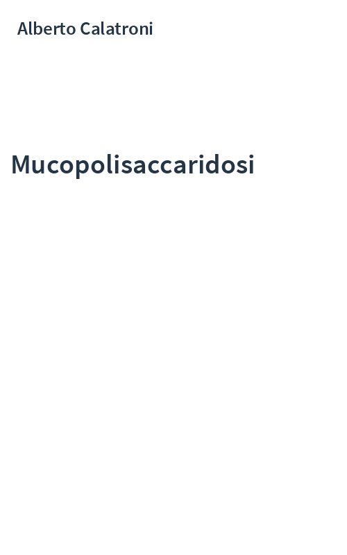 Mucopolisaccaridosi