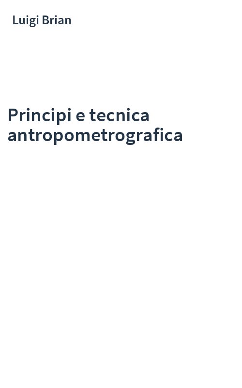 Principi e tecnica antropometrografica