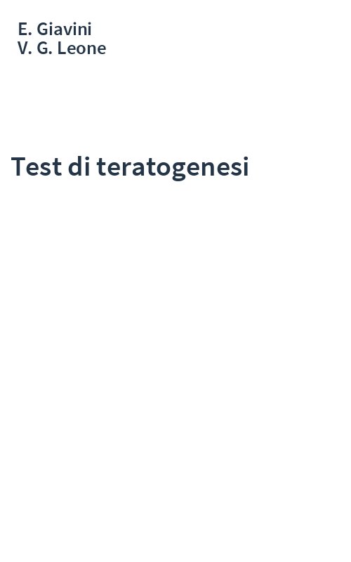 Test di teratogenesi