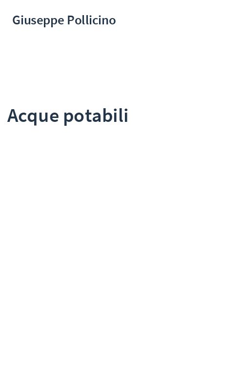 Acque potabili