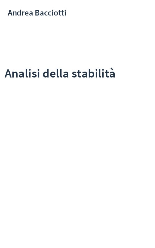 Analisi della stabilità