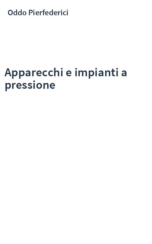 Apparecchi e impianti a pressione