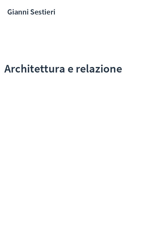 Architettura e relazione