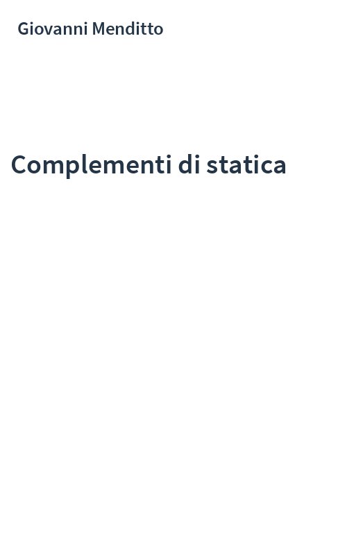 Complementi di statica
