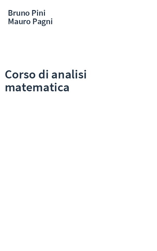 Corso di analisi matematica