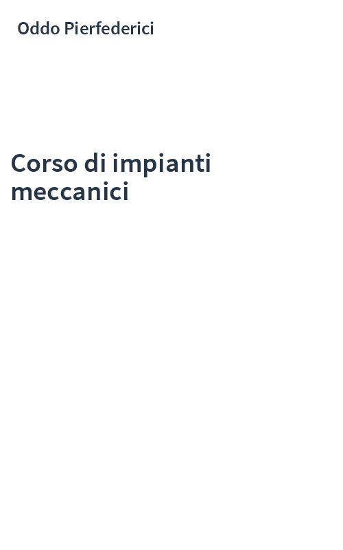 Corso di impianti meccanici