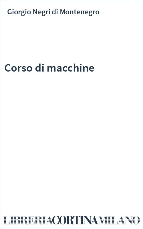 Corso di macchine