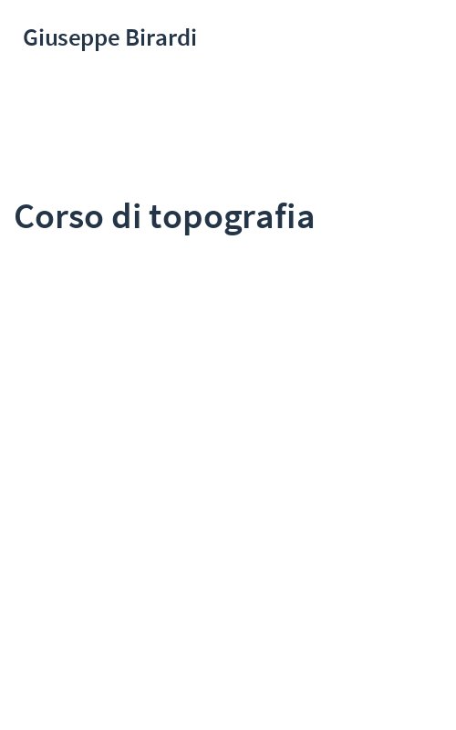 Corso di topografia