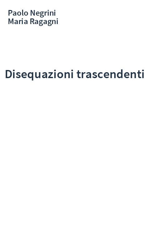 Disequazioni trascendenti
