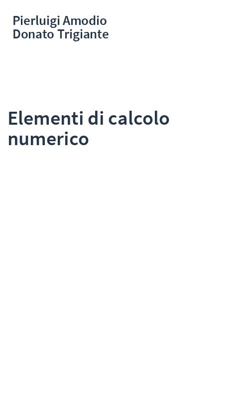 Elementi di calcolo numerico