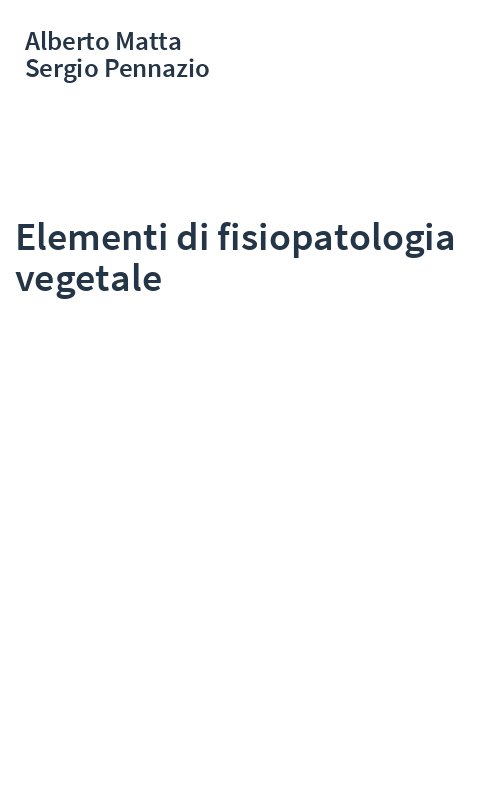 Elementi di fisiopatologia vegetale