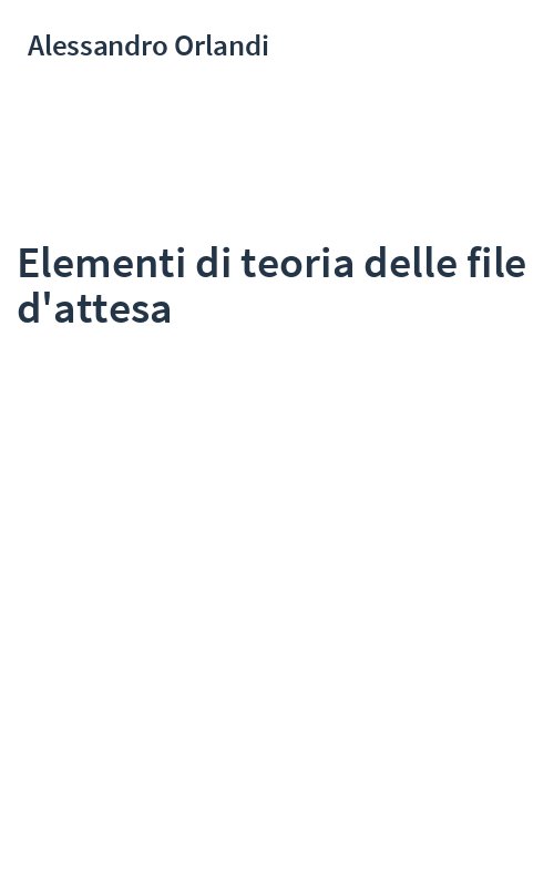 Elementi di teoria delle file d'attesa