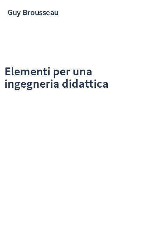 Elementi per una ingegneria didattica