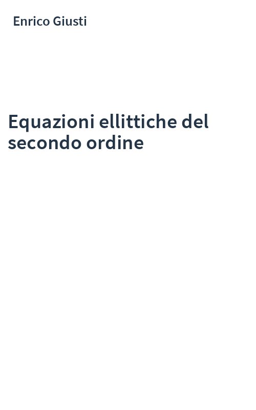 Equazioni ellittiche del secondo ordine