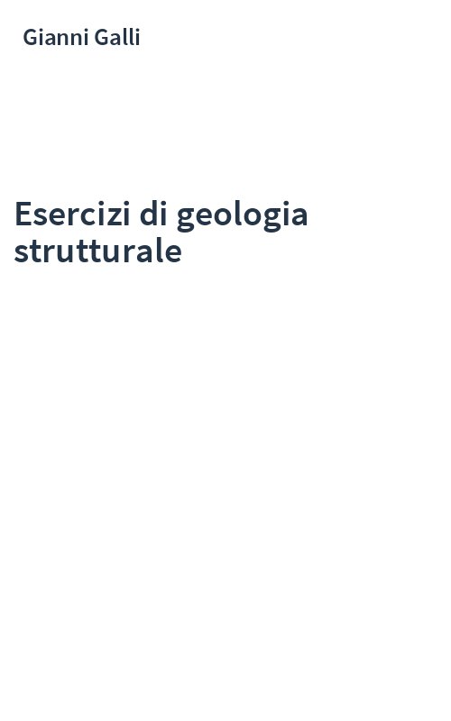 Esercizi di geologia strutturale