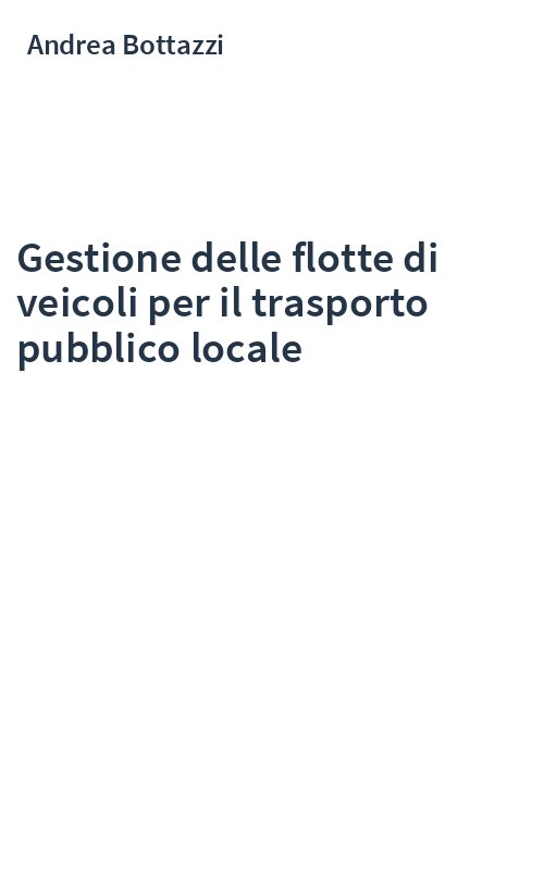 Gestione delle flotte di veicoli per il trasporto pubblico locale