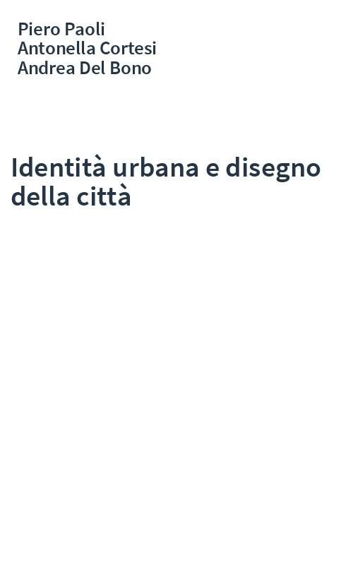 Identità urbana e disegno della città