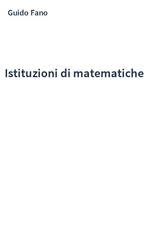 Istituzioni di matematiche