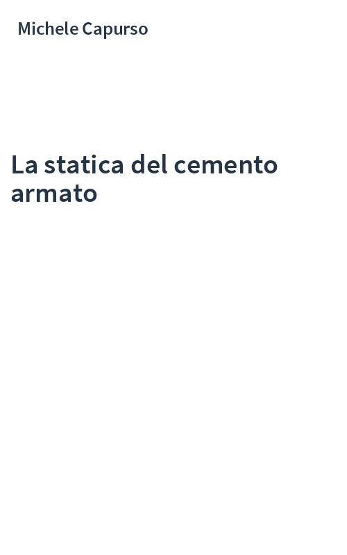 La statica del cemento armato